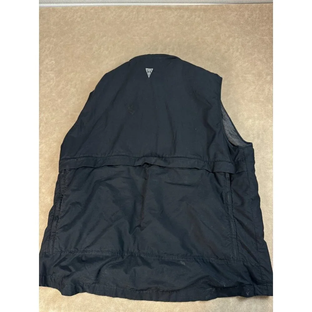 Scottevest Mens Lined Full Zip Multi-Pocket Collared‎ Black Q.U.E.S.T Vest 2XL